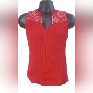 Size XS Ladies Red Tank.